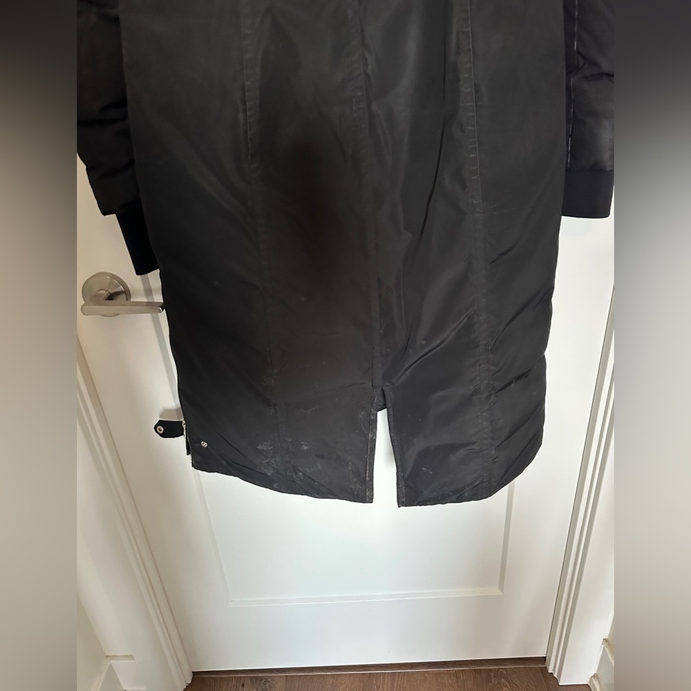 RUDSAK Long Parka Black Puffer Coat with Fur Trim - Picture 6 of 8